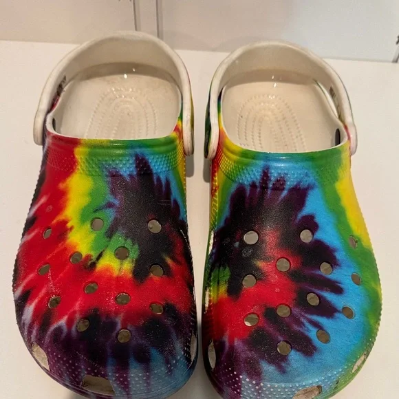 CROCS Colorful Tie-Dye M 8 W 10 - Picture 10 of 12